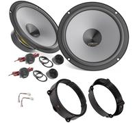 EvoTuning Kit Casse Altoparlanti per Alfa Romeo 159 Anteriore o Posteriore compatibile con Hertz K 165 (2 woofer +2 tweeter) +1 Cp Anelli Adattatori 165mm +1 Cp Cavi (No plug and play)