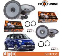 EvoTuning Kit Hertz K165+X165 Altoparlanti Ant+Post con Adattatori per Fiat 500L