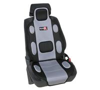 SCHIENALE COPRISEDILE AUTO UNIVERSALE IMBOTTITO REPLICA MACCHINA DA CORSA GRIGIO