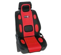 SCHIENALE IMBOTTITO REPLICA MACCHINA AUTO DA CORSA ROSSO COPRISEDILE UNIVERSALE