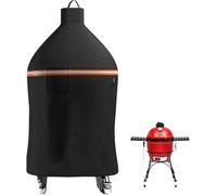 EVRBUL Copertura per griglia a carbone da esterno, resistente, 420D, copertura protettiva per barbecue con fibbia antivento e foro di ventilazione, compatibile con barbecue e affumicatore Kamado Joe