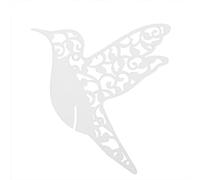 EVTSCAN 50 Pezzi segnaposto per Matrimonio a Forma di Uccellino con Nome Vuoto per Decorazioni da tavola in Vetro di Vino(Bianca)