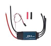 EVTSCAN 80A Escless ESC Resistenza di corrente forte Resistenza multipla 3 molità di avvio per componenti elettronici in rame silicone aeromobili RC