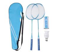 EVTSCAN Badminton Set Professionista in Lega di Ferro Badminton Racket con 3 shuttlecocks Che trasportano Borsa per Un Bambino per Principianti Adulti (Azul)