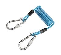 EVTSCAN Continua a immergere la corda a molla per immersioni a rilascio rapido immersione anti -perduta con fibbie in acciaio inossidabile (Blu)