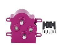 EVTSCAN Custodia di Trasmissione del Motore del rotore a Doppio rotore del Cambio Auto RC con Piastra di Skid Forte Potenza per cingoli in 1/10 SCX10 (Viola)