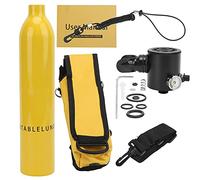 EVTSCAN Dideep 0.5L SCUBA Oxygen Oxygen Bustide sottomarino per immergersi con borsa per la trasporto della valvola di respirazione (Cilindro di ossigeno giallo + borsa di stoccaggio giallo)