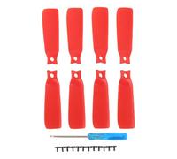 EVTSCAN Drone Propeller Blades Flexible Replacement 4022F Wing Spare Parts for Flip (Red)