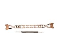 EVTSCAN Galaxy Watch Band Assegna Zinc Bling Bling Dressy Bracciale Sostituzione Uomini Donne per Smartwatch Galaxy (Rosy Gold)