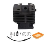 EVTSCAN Kit Cilindro decespugliatore, Cilindro ad Alta durezza, Set Candele per FS120, FS200, FS250 Forestry