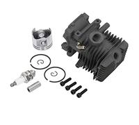 EVTSCAN Kit di pistone a cilindri di Catene Assemblaggio di Sostituzione Durevole Professionale per MS192 MS192T MS192TC MS192TC E