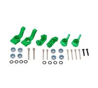 EVTSCAN Kit Sedile STERZO Anteriore E ASSE Posteriore per Auto RC in Lega di Alluminio per Parti di AGGIORNAMENTO Slash 2WD (Verde)