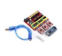 EVTSCAN Kit Stampante 3D Scudo Macchina per Incisione CNC A4988 Scheda Drive Nano 3.0 con Cavo USB Kit Stampante 3DD