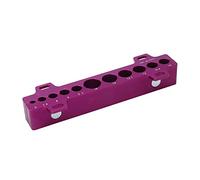 EVTSCAN Lega Alluminio 1 Coppia Morsetti per Asse Bicicletta, con 11 Fori Diverse Dimensioni per Assi da 5 a 16mm, per Tenere l'Asse Mozzo della Ruota, Perno Pedale, Tubo della Forcella Sospensione