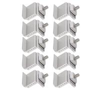 EVTSCAN Morsetti di Messa a Terra terminali per binari per Pannelli fotovoltaici con Fissaggio affidabile in Lega di Alluminio per Montaggio Solare per Esterni