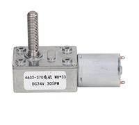 EVTSCAN Motoriduttore DC 24V Riduttore di velocità 30RPM Turbina Motoriduttore a Vite Senza Fine M8x33mm, per Verricello