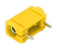 EVTSCAN Multimetro per attrezzatura per tester di collegamento del circuito accessorio per presa a banana per pannello PCB in ottone placcato professionale da 4 mm (Yellow)