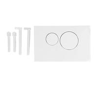EVTSCAN Piastra attuatore a Doppio Scarico per sistemi WC a Parete, con 2 Pulsanti, Compatibile con la Maggior Parte dei Serbatoi nascosti, UP300, UP320, UP720, Include Telaio di Montaggio e Hardware