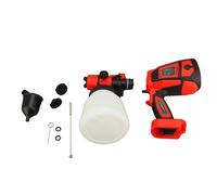 EVTSCAN Pistola a spruzzo elettrica Spruzzatore di Vernice Senza Fili ad Alta Pressione Efficiente per verniciatura Interna ed Esterna capacità 900 ml