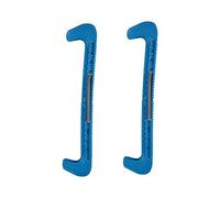 EVTSCAN Protezioni per Lame per Pattini, 1 Paio di Protezioni per Pale per Pattini per Hockey su Ghiaccio in plastica 7 Colori con Molla Regolabile Adjustable(Blu)