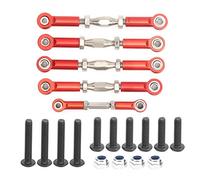 EVTSCAN RC Auto Rod Rod Set in Lega di Alluminio Eccellente Prestazione Redcat 1/10 xte Remote Control Auto Forniture (Red)