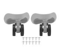 EVTSCAN Ruote per Bagagli Universali, Robusta Gomma ABS, Rotolamento Silenzioso, Leggero, Assorbimento degli Urti, Resistente all'Usura, Installazione Facile, Oro Rosa (Light Grey)