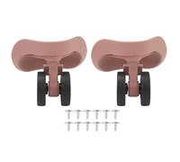 EVTSCAN Ruote per Bagagli Universali, Robusta Gomma ABS, Rotolamento Silenzioso, Leggero, Assorbimento degli Urti, Resistente all'Usura, Installazione Facile, Oro Rosa (Rose Gold)