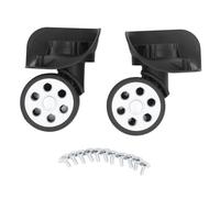 EVTSCAN Ruote universali per bagagli, silenziose, ammortizzanti, di ricambio per valigia da viaggio, 2 pezzi