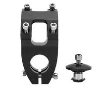 EVTSCAN Scooter STEM 23.5mm Diameter Aluminum Alloy Universal Handle Bar STEM Secure Locking Mechanism Portable Lightweight for SmartGyro KuKirin (Blue)