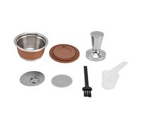 EVTSCAN Set di filtri riutilizzabili per capsule di caffè - Set antigoccia per filtri riutilizzabili in acciaio inossidabile per Dolce Gusto(Caffè)