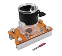 EVTSCAN Staffa per scanalatura del router con base per router in legno compatta 2 in 1 per mobili dell'armadio, lega di alluminio