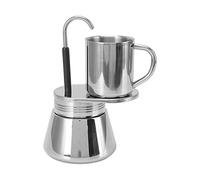 EVTSCAN Stainless Steel Pot Single Spout Coffee Maker Large Capacity 220ML Portable Stovetop Espresso Machine For Home Camping Outdoor Use Durable Rustproof Food Grade Material