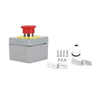 EVTSCAN Switch Box 1 pulsante di controllo dell'arresto di emergenza Box operativo IP66, antipolvere impermeabile(80 * 75 * 60)