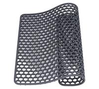 EVTSCAN Tappetino per lavello da cucina in silicone, per lavelli in acciaio inossidabile/ceramica, tappetino per asciugatura piatti a drenaggio rapido con design a griglia, antiscivolo