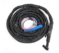 EVTSCAN Ultima torcia per saldatura M16, cavo 4M/8M Set torcia per saldatura ad arco WP18 Tig Agon Kit dado raffreddato ad acqua Kit manuale per saldatura Torcia Tig raffreddata ad acqua(4M)