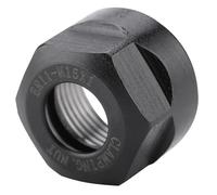 EVTSCAN Ultimo 1 pz ER11 Dado di serraggio per mandrino per ER11 pinza strumento maniglia leva utensile (ER11-M15X1-Nero)