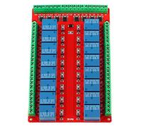 EVTSCAN Ultimo modulo relè a 16 canali, accoppiatore ottico a due vie di tipo isolato Scheda di interfaccia modulo relè a 16 canali Trigger di livello alto/basso DC(DC5V)