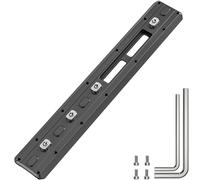 EVUMO ML240 Arca Rail MLOK, 240mm MLOK Arca Rail Piastra a Sgancio Rapido | con Due Fori di Montaggio per Cinghia QD, compatibile con le Teste a Sfera per Treppiedi a Coda di Rondine Arca Swiss e RRS
