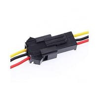 EVURU 2 3 4 5 6 7 8 9 10 12 Pin Auto SM2.54mm Connettore Aria-Spina Spina Terminale Filo con Testa Cavo L Cablaggio Leggero (Color : 3P Female Male, Size : 1Pc with 15cm Wire)