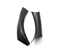 EVURU 2 pezzi accessori for auto struttura in carbonio sinistra destra maniglia della porta tirare copertura trim adatta for BMW serie 3 E90 E91 E92 316 318 320 325 328i Maniglie Interne per Portiere