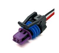 EVURU Delphi 2Pin GM LS ECT Auto Impermeabile Sensore Spina Cablaggio Connettore Elettronico 15449028 15449027 Compatibile con F~rd Che~rlet Opel (Color : 2Pin Purple, Size : 1 Pc with 15cm Wire)