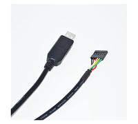 EVURU FTDI FT232RL USB A UART Ttl 3.3V 5V 6PIN 0.1quot; Cavo Download Pitch Jumper Compatibile con TTL-232R-3V3 VCC GND TXD RXD(1.8M,Ttl 3.3V 1x6P)