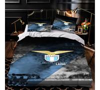 EVURUUMT Copripiumino da calcio con design 3D, set da 3 pezzi,copripiumino matrimoniale 240x220 decorazione per camera da letto per gli amanti della cultura calcistica, copripiumino da calcio