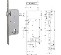 EVVA Serratura a rullo a mortasa E720
