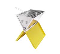 EVVIVA BARBEBOOK BBQ PORTATILE PIEGHEVOLE GIALLO CON ACCESSORI