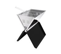 EVVIVA BARBEBOOK BBQ PORTATILE PIEGHEVOLE NEROCON ACCESSORI