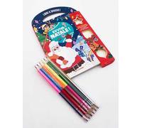 Evviva il Natale! Libri a spasso. Con adesivi. Ediz. a colori. Con 6 matite bicolore. Con matite bicolore. Con Adesivi