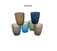 EVVIVA MOZART SET 6 BICCHIERI ACQUA IN PASTA DI VETRO CL 32 VARIANTI