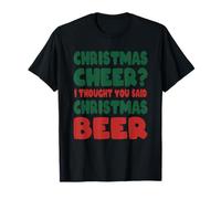 Evviva, pensavo avessi detto «Beer Christmas» Maglietta