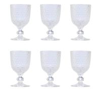 Evviva Set 6 Calici liquore in vetro decorato 80 ml - Mozart (Trasparente)